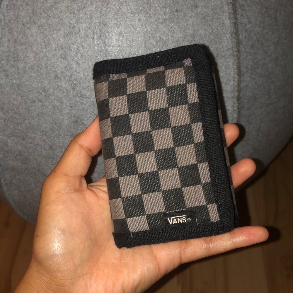 Van Checkered Velcro Wallet